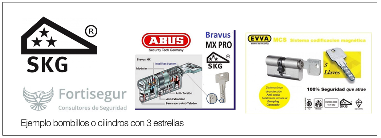 Ejemplo bombillos o cilindros con 3 estrellas
