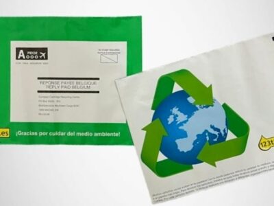 123tinta incorpora bolsas especiales para el reciclado de cartuchos vacíos